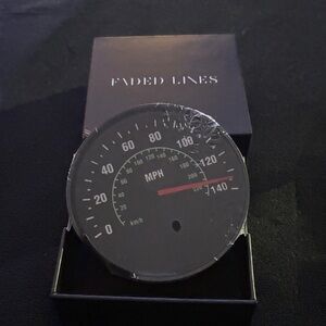 Black Speedometer Coaster